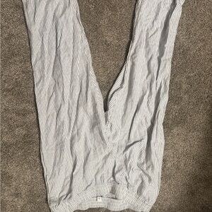 Old Navy Striped Pants - White and Gray